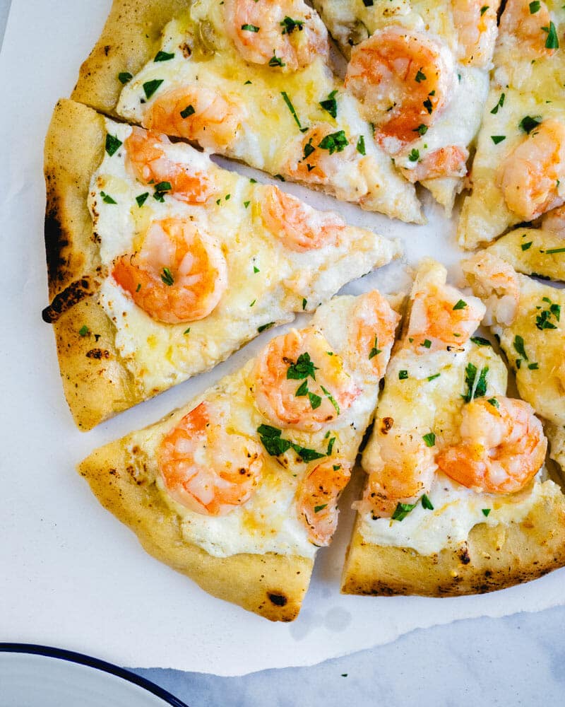 Shrimp Cream Pizza